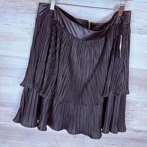 Fashion to Figure Black Layered Mini Skirt